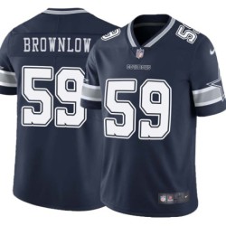 Cowboys #59 Darrick Brownlow Vapor Limited Jersey -Navy