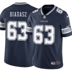 Cowboys #63 Tyler Biadasz Vapor Limited Jersey -Navy