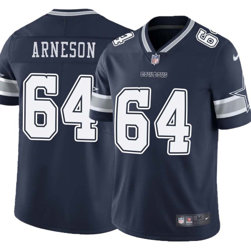 Cowboys #64 Jim Arneson Vapor Limited Jersey -Navy