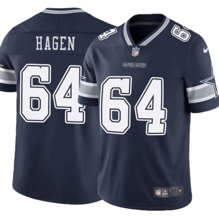 Cowboys #64 Halvor Hagen Vapor Limited Jersey -Navy