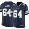 Cowboys #64 Greg Senat Vapor Limited Jersey -Navy