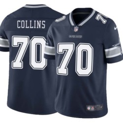 Cowboys #70 Javier Collins Vapor Limited Jersey -Navy