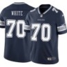 Cowboys #70 Bob White Vapor Limited Jersey -Navy