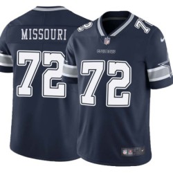 Cowboys #72 Dwayne Missouri Vapor Limited Jersey -Navy