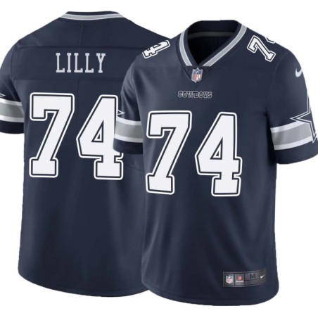 Cowboys #74 Bob Lilly Vapor Limited Jersey -Navy