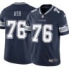 Cowboys #76 Richard Ash Vapor Limited Jersey -Navy