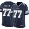 Cowboys #77 Jim Colvin Vapor Limited Jersey -Navy