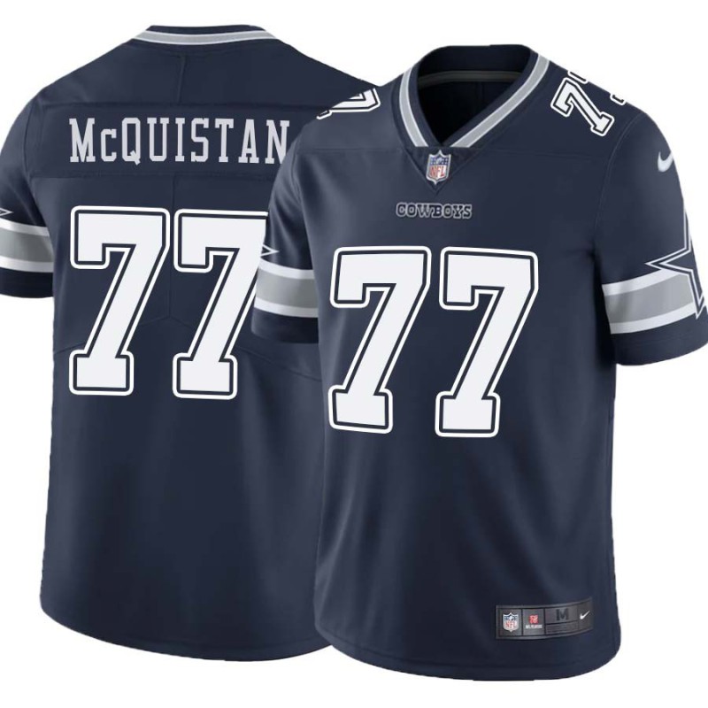 Cowboys #77 Pat McQuistan Vapor Limited Jersey -Navy