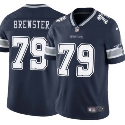 Cowboys #79 Robert Brewster Vapor Limited Jersey -Navy