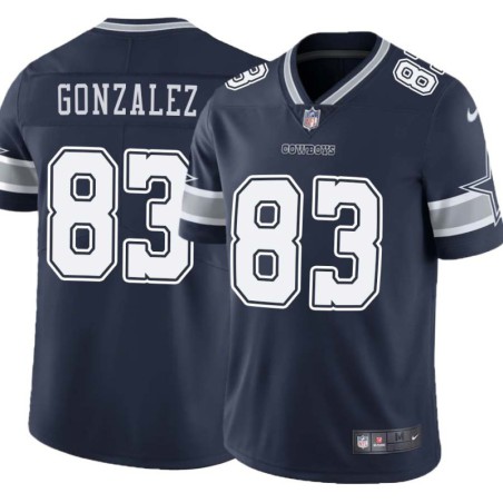 Cowboys #83 Leon Gonzalez Vapor Limited Jersey -Navy