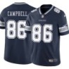 Cowboys #86 Dan Campbell Vapor Limited Jersey -Navy