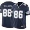 Cowboys #86 Tyrone Williams Vapor Limited Jersey -Navy