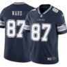 Cowboys #87 Dedric Ward Vapor Limited Jersey -Navy