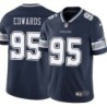 Cowboys #95 Lavar Edwards Vapor Limited Jersey -Navy