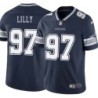 Cowboys #97 Kevin Lilly Vapor Limited Jersey -Navy