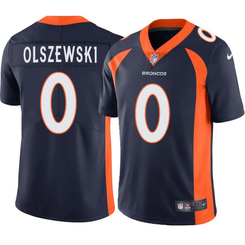 Johnny Olszewski #0 Broncos Navy Jersey