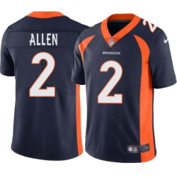 Brandon Allen #2 Broncos Navy Jersey