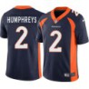 Bob Humphreys #2 Broncos Navy Jersey