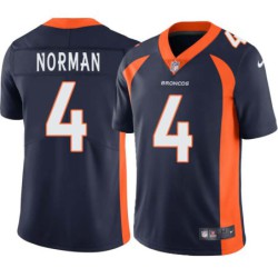 Chris Norman #4 Broncos Navy Jersey