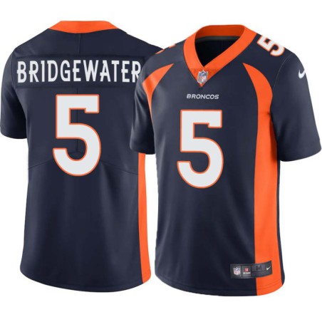 Teddy Bridgewater #5 Broncos Navy Jersey