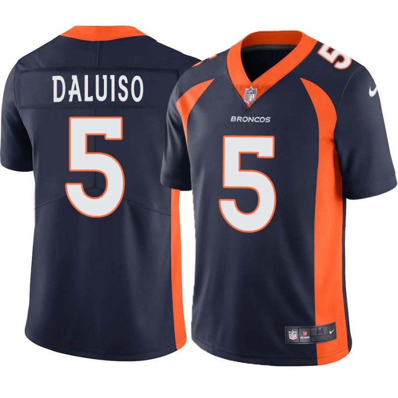 Brad Daluiso #5 Broncos Navy Jersey