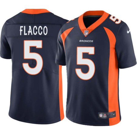 Joe Flacco #5 Broncos Navy Jersey