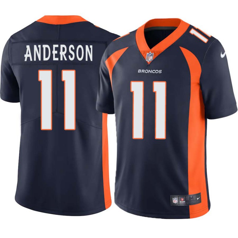 Bobby Anderson #11 Broncos Navy Jersey