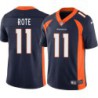 Tobin Rote #11 Broncos Navy Jersey