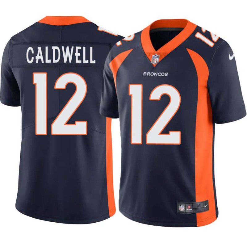 Andre Caldwell #12 Broncos Navy Jersey