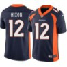 Domenik Hixon #12 Broncos Navy Jersey