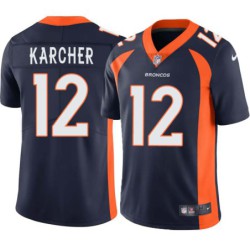 Ken Karcher #12 Broncos Navy Jersey