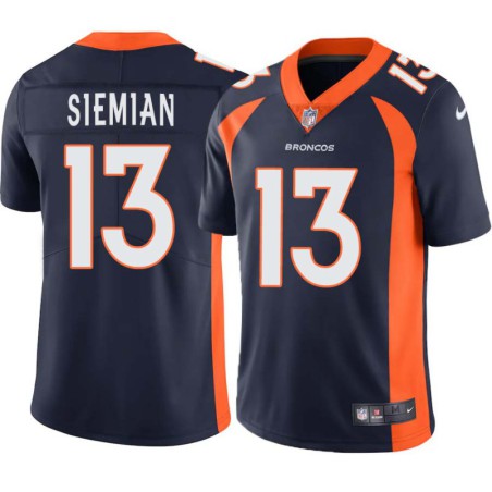 Trevor Siemian #13 Broncos Navy Jersey