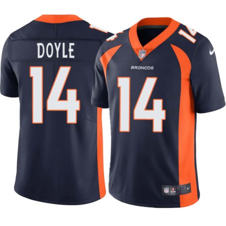 Dick Doyle #14 Broncos Navy Jersey