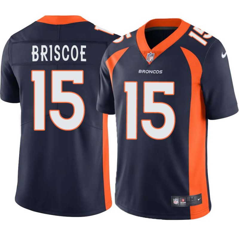 Marlin Briscoe #15 Broncos Navy Jersey