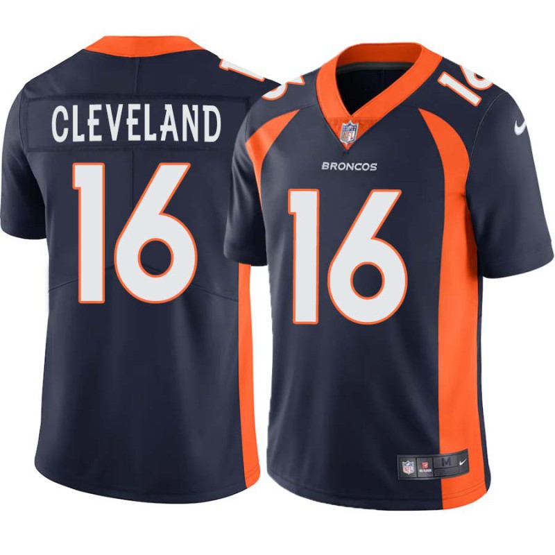 Tyrie Cleveland #16 Broncos Navy Jersey