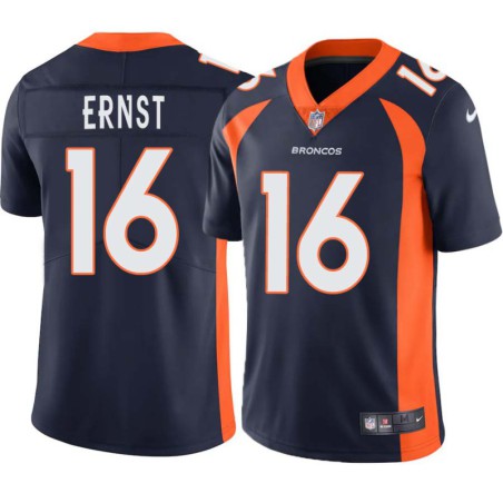 Mike Ernst #16 Broncos Navy Jersey