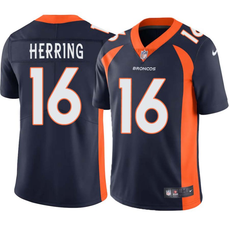 George Herring #16 Broncos Navy Jersey