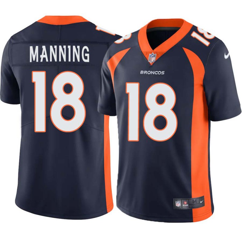 Peyton Manning #18 Broncos Navy Jersey