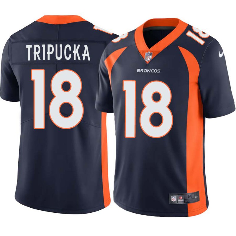 Frank Tripucka #18 Broncos Navy Jersey