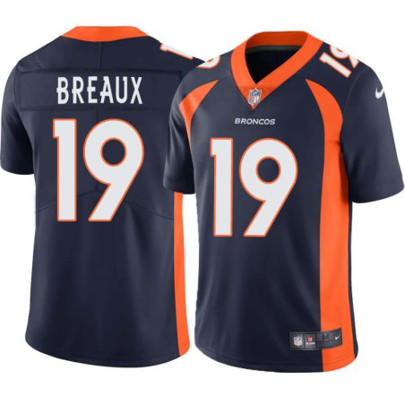 Don Breaux #19 Broncos Navy Jersey