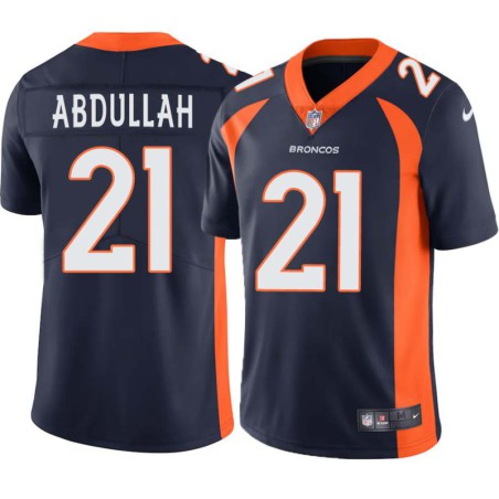 Hamza Abdullah #21 Broncos Navy Jersey