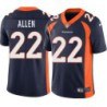 Buddy Allen #22 Broncos Navy Jersey