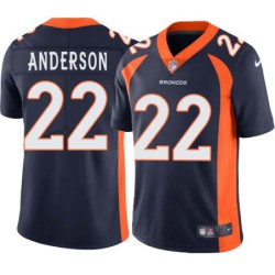 C.J. Anderson #22 Broncos Navy Jersey