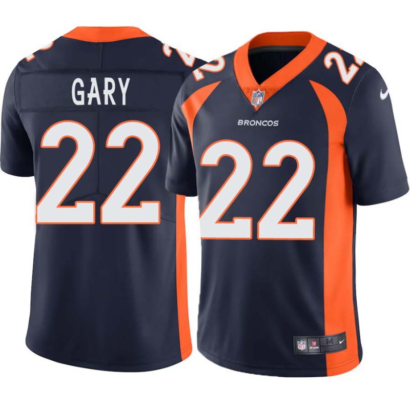 Olandis Gary #22 Broncos Navy Jersey