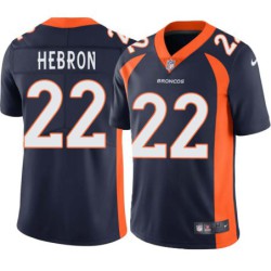 Vaughn Hebron #22 Broncos Navy Jersey