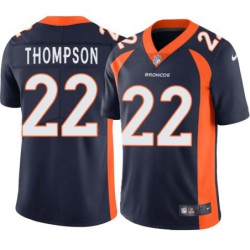 Syd'Quan Thompson #22 Broncos Navy Jersey