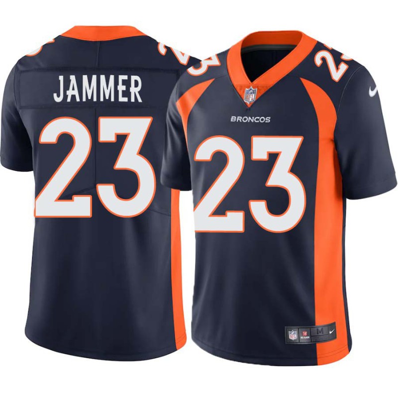 Quentin Jammer #23 Broncos Navy Jersey