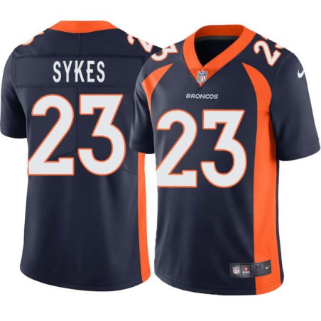 Eugene Sykes #23 Broncos Navy Jersey