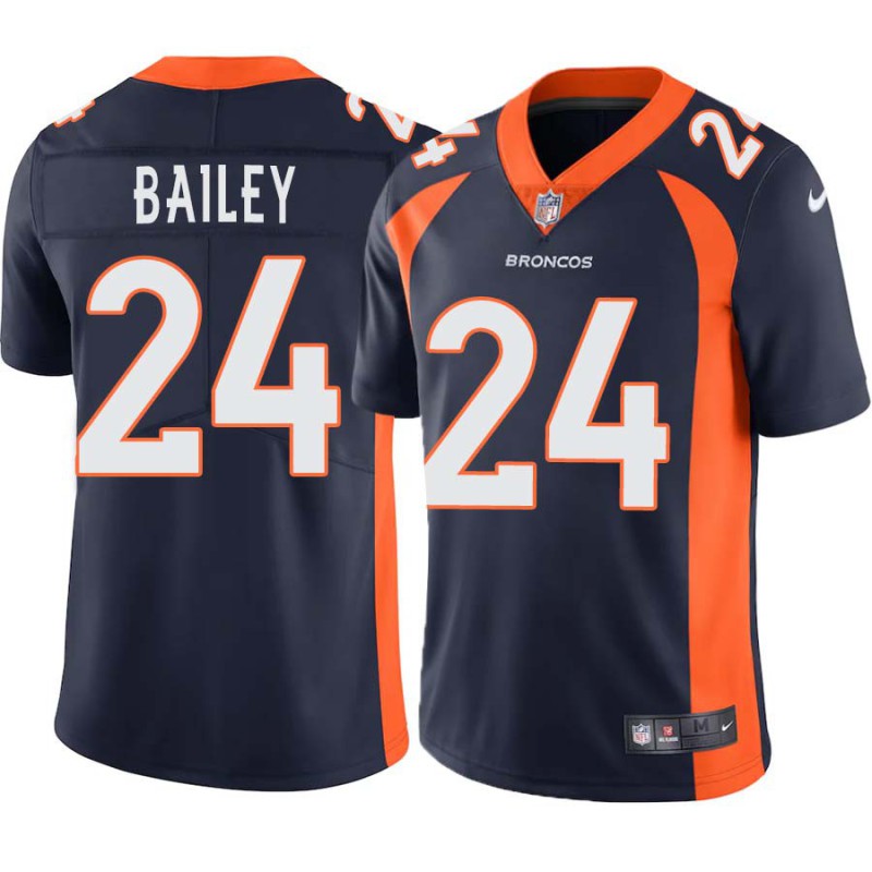 Champ Bailey #24 Broncos Navy Jersey