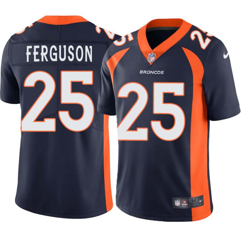 Nick Ferguson #25 Broncos Navy Jersey